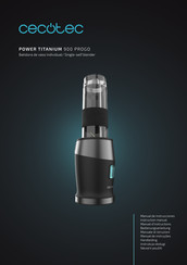 cecotec POWER TITANIUM 900 PROGO Manual De Instrucciones