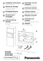 Panasonic Marco de empotramiento 32 L Instrucciones De Montaje