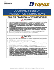 Southwire TOPAZ OS-PIR-UNV Instrucciones De Instalación