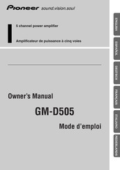 Pioneer GM-D505 Manual Del Propietário