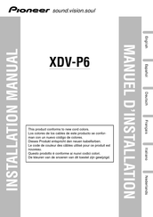 Pioneer XDV-P6 Manual Del Usuario