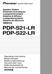 Pioneer PDP-S21-LR Manual De Instrucciones