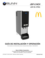 Bunn Silver Serie Guía De Instalación Y Operación