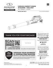 sunjoe 24V-TB-CT Manual Del Operador