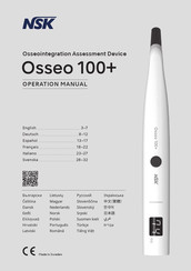 NSK Osseo 100+ Manual De Operación