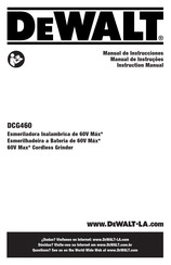 DeWalt DCG460B-B2 Manual De Instrucciones