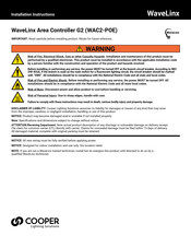 Cooper Lighting WAC2-POE Instrucciones De Instalación