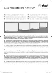 sigel. GL303 Instrucciones De Montaje Y Seguridad