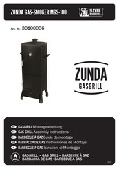 Mayer Barbecue ZUNDA MGS-100 Instrucciones De Montaje