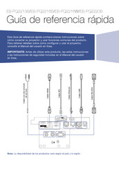 Epson EB-PQ2213B Guía De Referencia Rápida