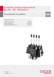 HAWE Hydraulik PSL UNF 4 3 Documentación De Producto