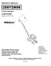 Craftsman 316.772370 Manual Del Operador