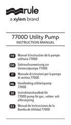 Xylem rule 7700D Manual De Instrucciones