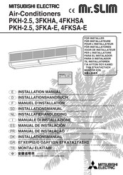 Mitsubishi Electric Mr.Slim PKH-4FKSA-E Manual De Instalación