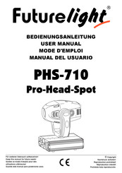 Futurelight Pro-Head-Spot PHS-710 Manual Del Usuario