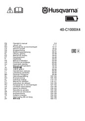 Husqvarna 40-C1000X4 Manual De Usuario