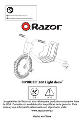 Razor RIPRIDER 360 Lightshow Instrucciones De Montaje