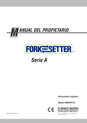 cascade corporation FORK SETTER A Serie Manual Del Propietário