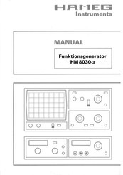 Hameg Instruments HM 8030-3 Manual