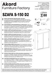 Akord SZAFA S-150 D2 Instrucciones De Instalación