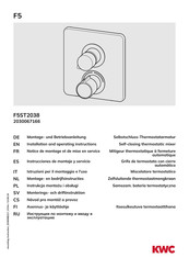 KWC F5ST2038 Instrucciones De Montaje Y Servicio