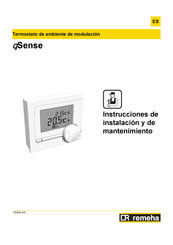 REMEHA qSense Instrucciones De Instalación Y De Mantenimiento