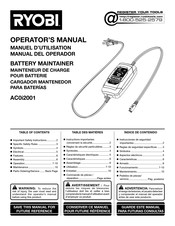 Ryobi AC0i2001 Manual Del Operador