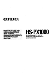 Aiwa HS-PX1000 Manual De Instrucciones