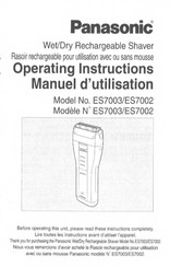 Panasonic ES7003 Instrucciones De Funcionamiento