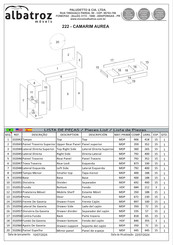 Albatroz moveis AUREA 222 Manual Del Usuario