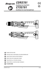 Snap-On CTSS761 Traducción De Las Instrucciones Originales