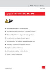 ACO Lipujet-P-RAP Instrucciones De Empleo