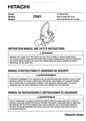 Hitachi Koki CB6Y Manual De Instrucciones E Instrucciones De Seguridad