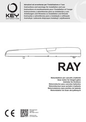 Key Automation RAY4224E Instrucciones Y Advertencias Para Su Instalación Y Uso