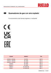 Riello RS 70/E Instrucciones De Instalación, Uso Y Mantenimiento