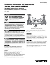 Watts 994RPDA-OSY-GPM Manual De Instalación & Mantenimiento