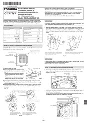 Toshiba Carrier RBC-AXU33UP-UL Manual De Instalación