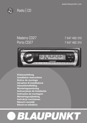 Blaupunkt 7 647 492 310 Instrucciones De Instalación