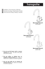 Hansgrohe Beverage Faucet C 04302 Serie Instrucciones De Montaje / Manejo / Garantía