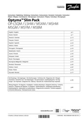 Danfoss Optyma OP-MSSM026CSW09G Instrucciones