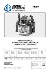 Annovi Reverberi AR 50-SP Manual De Uso E Instalación