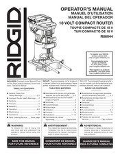 RIDGID R86044 Manual Del Operador