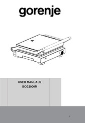 Gorenje GCG2000M Manual Del Usuario