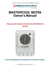 MasterCool MCP44C Manual De Instalación Y Funcionamiento