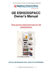 GE ESH22XGPACC Manual Del Propietario E Instalación