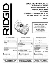 RIDGID R86051 Manual Del Operador