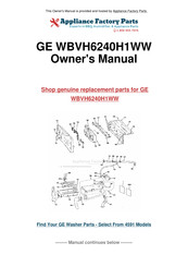 GE WCVH6600 Manual Del Propietario E Instalación