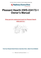 Pleasant Hearth HWS-224172-1 Manual De Instrucciones