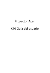 Acer K10 Guia Del Usuario