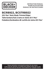 Black and Decker BCRB922 Manual De Instrucciones